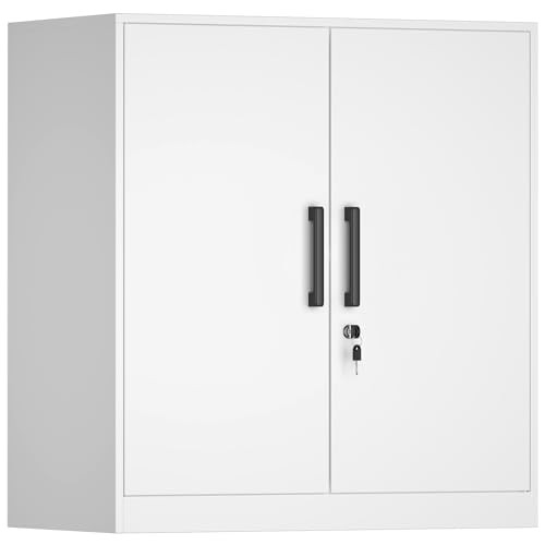 Wall Cabinet Lockable Storage Cabinets with Adjustable Shelf
