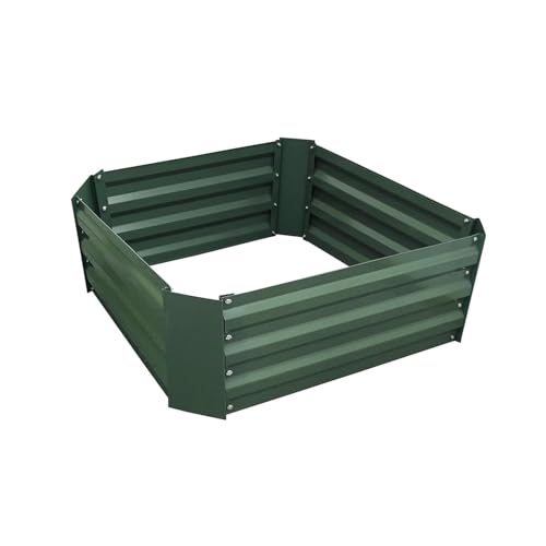 2x2x1FT Green Metal Raised Garden Bed Kit