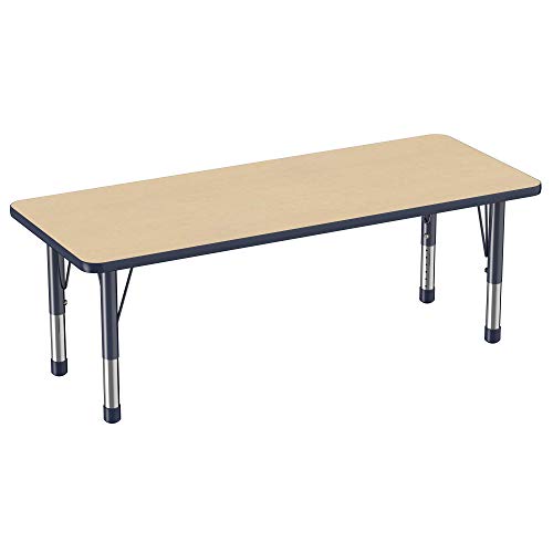 FDP 24" x 60" Rectangle Table with Chunky Legs