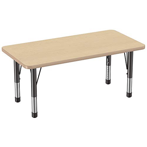 FDP 24" x 48" Rectangle Table with Chunky Legs