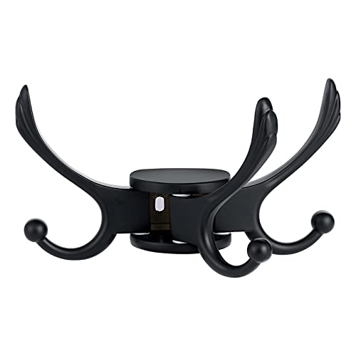Heavy Duty Swivel Coat Hook Space Saving Towel Rope Hook Wall Mount Triple Swing Arms for RV Bathroom Kitchen Garage