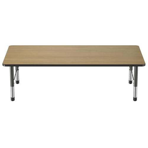 FDP 36" x 72" Rectangle Table with Chunky Legs