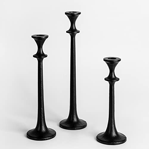 Black Iron Taper Candle Holder (3 Count)
