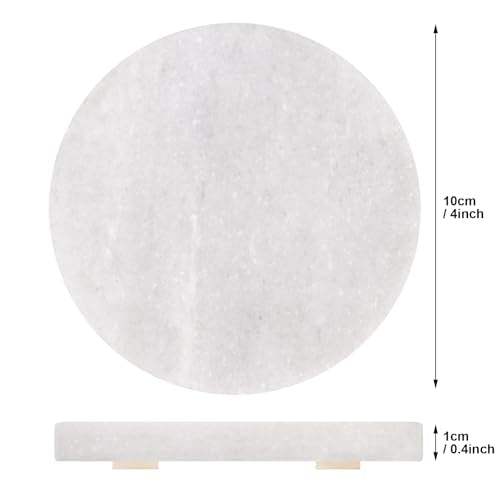 White Marble Coasters Set of 4 with Bling Particles (4 Count)