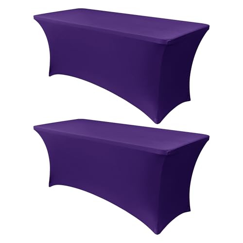 8ft Stretch Spandex Table Cover (2 Count)