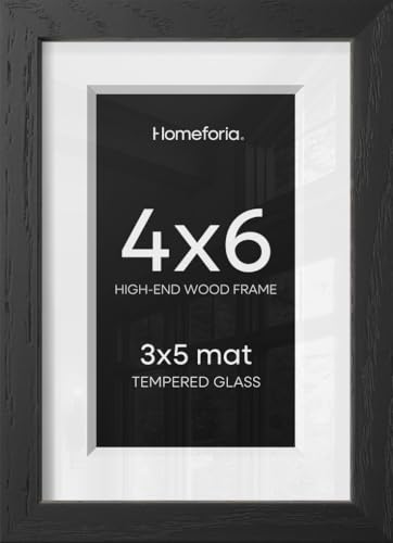 4x6 Black Oak Picture Frame