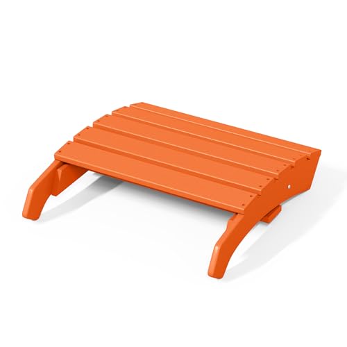 Dylan Outdoor Patio HDPE Adirondack Ottoman Footrest