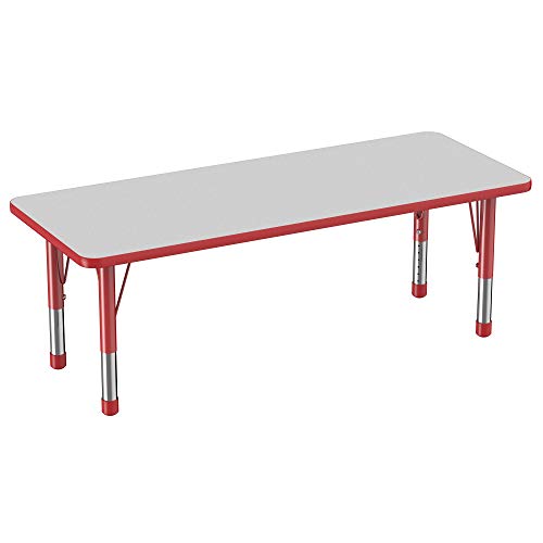 FDP 24" x 60" Rectangle Table with Chunky Legs