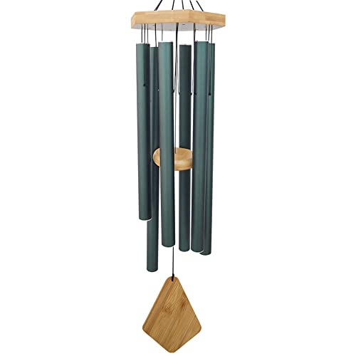 Memorial Wind Chimes 36 inch Green Deep Tone Sympathy Gift Patio Porch Home