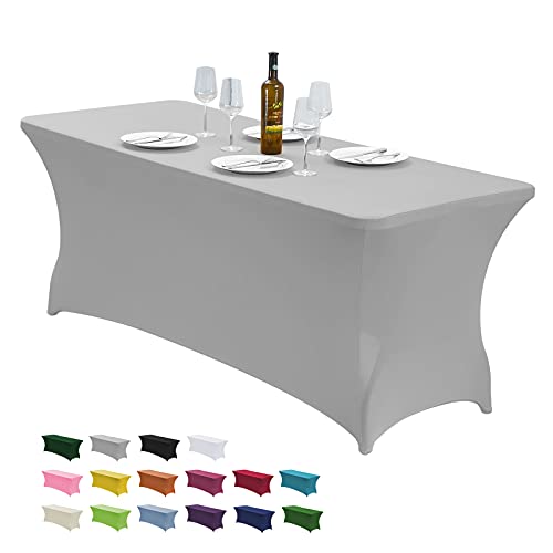 6FT Stretch Spandex Fitted Tablecloth