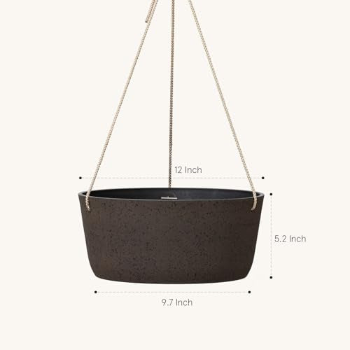 Large Hanging Planters for Outdoor Plants (2 Count)