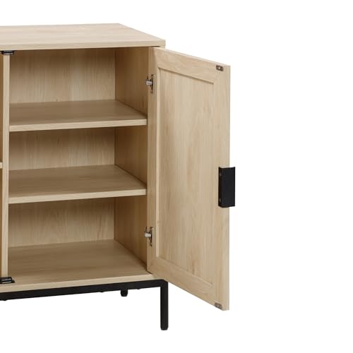 Andrew Bohemian Entryway Storage Cabinet or Kitchen Sideboard Credenza