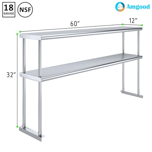 60 Inch Double Tier Overshelf
