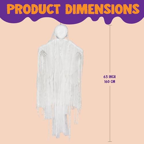 63” Halloween Hanging Ghost Decorations Outdoor