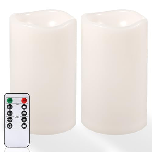 6" x 4" Large Outdoor Flameless Candles (2 Count)