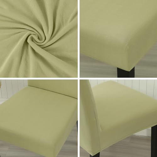 Sage Green Chair Covers for Dining Room Set of 2