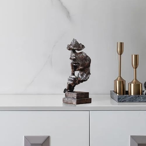 Silence is Gold Thinker Statue