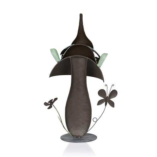 Metal Gnome with Mushroom