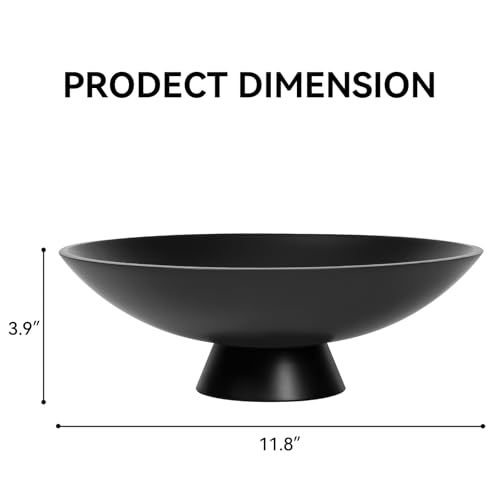 Decorative fruit bowl for Home Decor Large Modern Handicraft Key Bowl for Entryway Table Stylish Centerpiece Purse Bowl Pedestal bowl for Kitchen Counter Coffee Table