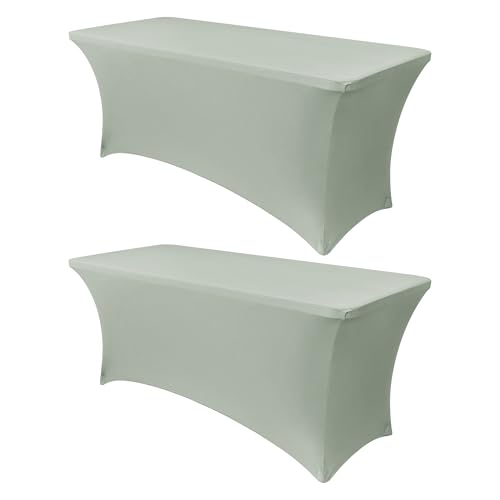 6ft Spandex Table Cover for Folding Tables (2 Count)