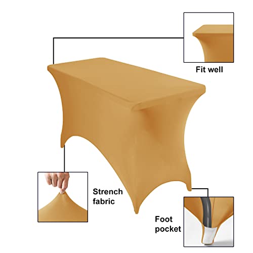 2Pack Spandex Waterproof Table Covers 4ft (2 Count)