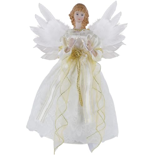 12 inch Lighted Angel Christmas Tree Topper