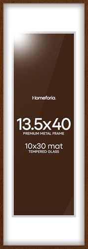 13.5x40 Brown Oak Picture Frame (3 Count)