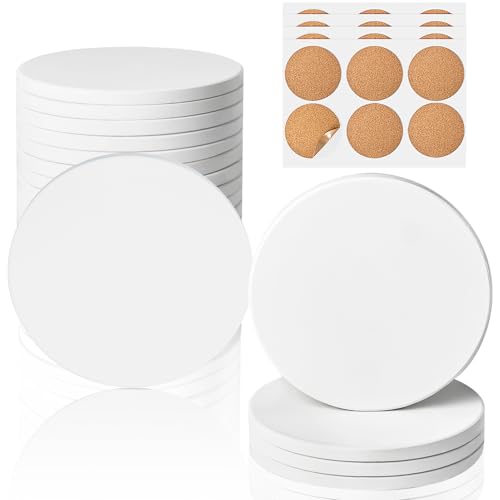 24 PCS Ceramic Tiles for Crafts (24 Count)