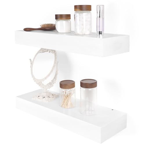 Floating Shelves 3 inch Thick for Wall Set of 2 (2 Count)