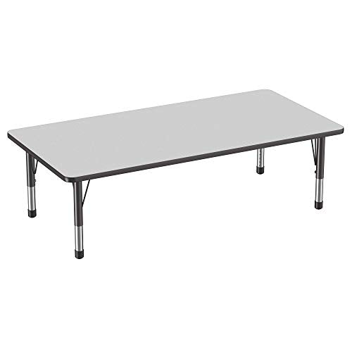 FDP 36" x 72" Rectangle Table with Chunky Legs