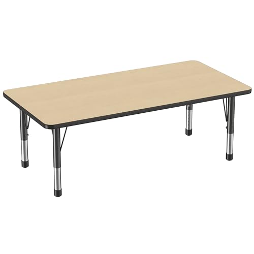FDP 30" x 60" Rectangle Table with Chunky Legs