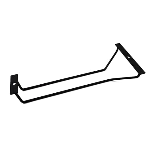 10.8 Inch Black Wine Glass Rack (2 Count)