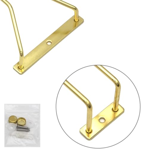 10.8 Inch Gold Wine Glass Rack (4 Count)