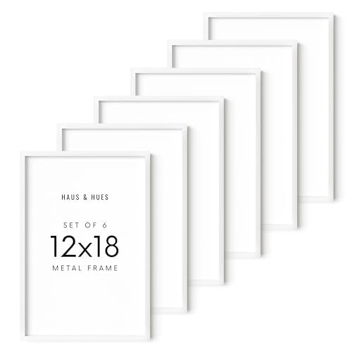 12x18 White Aluminum Frame Set of 6