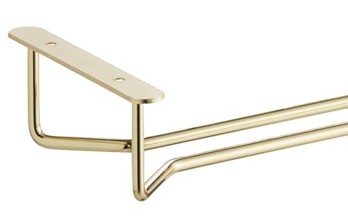 Set of 2 Brass Plated 10" Glass Hanger