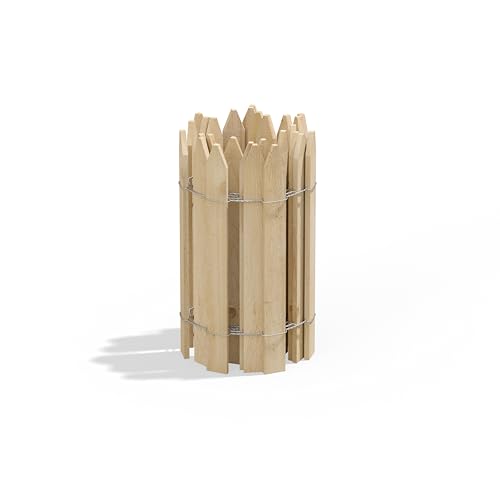 Cedar Wood Garden Picket Fence 16" H x 8' L (10.666666666666666 Sq Ft)