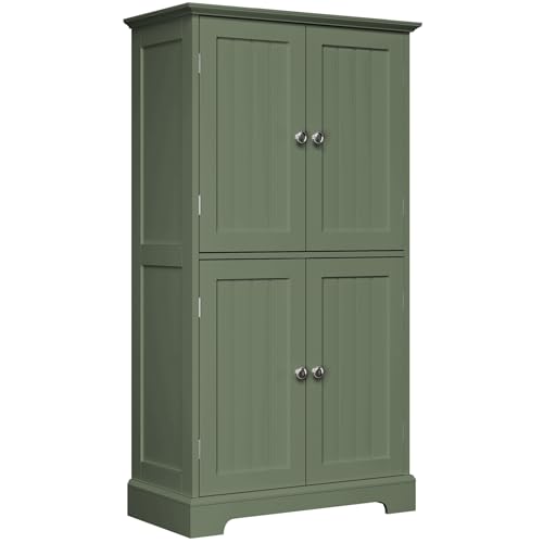Bathroom Floor Cabinet with Adjustable Shelves