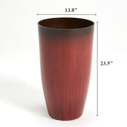 Garden 23.5" H. Large Plastic Planters (2 Count)