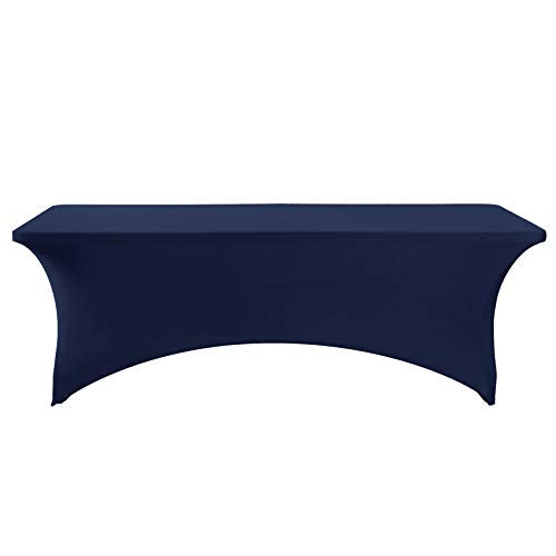 2Pack Spandex Table Cover for 6Ft or 4fT or 8ft Table Universal Fitted Stretch Tablecloth for Party