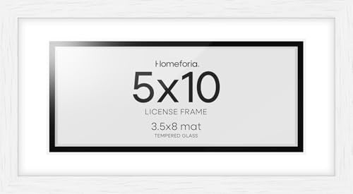 5x10 Black Oak License Frame (2 Count)