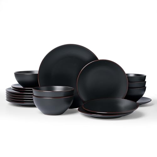 Venus Ceramic Plates and Bowls Sets (18 Count)