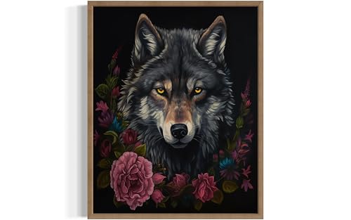 Vintage Wolf Poster Art Print
