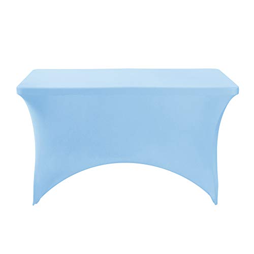 Spandex Table Cover for 4FT or 6ft or 8ft Table Universal Fitted Stretch Tablecloth for Party