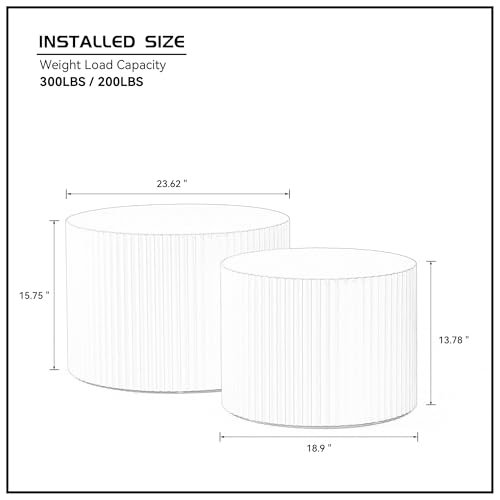 Nesting Coffee Tables Set of 2