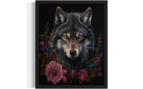 Vintage Wolf Poster Art Print