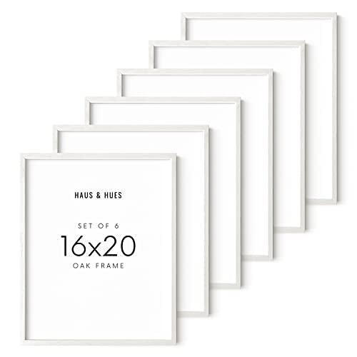 White Oak Wood 16x20 Picture Frames (6 Count)