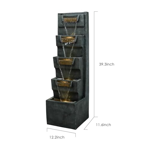 4 Tiers Modern Cascading Indoor