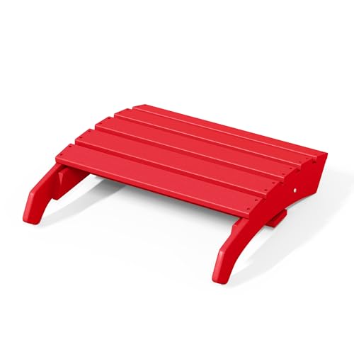 Dylan Outdoor Patio HDPE Adirondack Ottoman Footrest