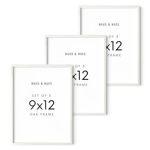 White Oak Wood 9x12 Picture Frames (3 Count)