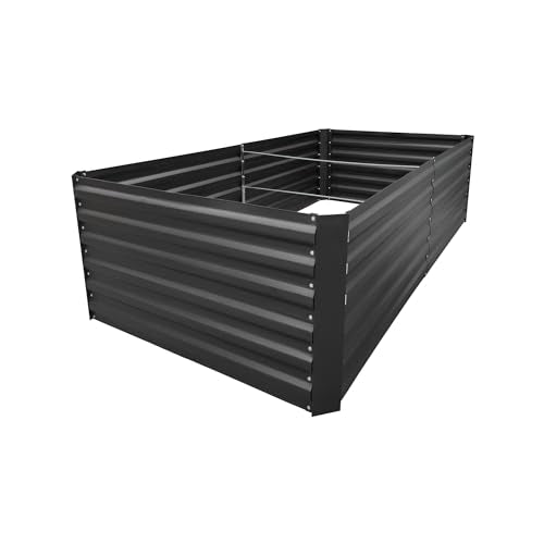 8x3x2FT Black Metal Raised Garden Bed Kit